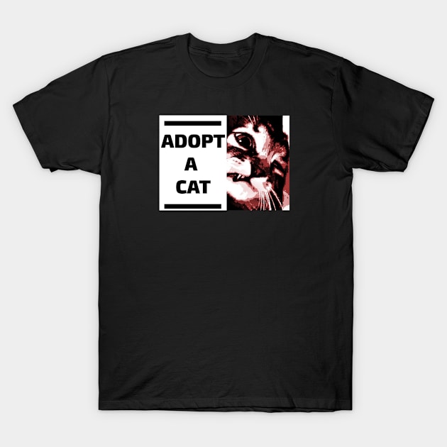 Adopt A Cat T-Shirt by Aisiiyan